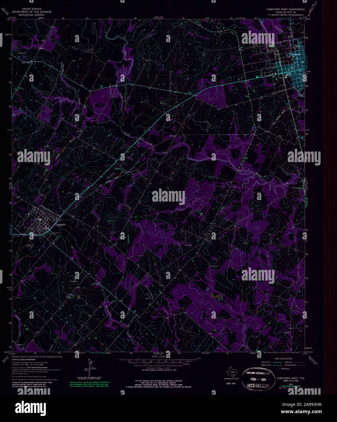 Map of yorktown texas hires stock photography and images Alamy