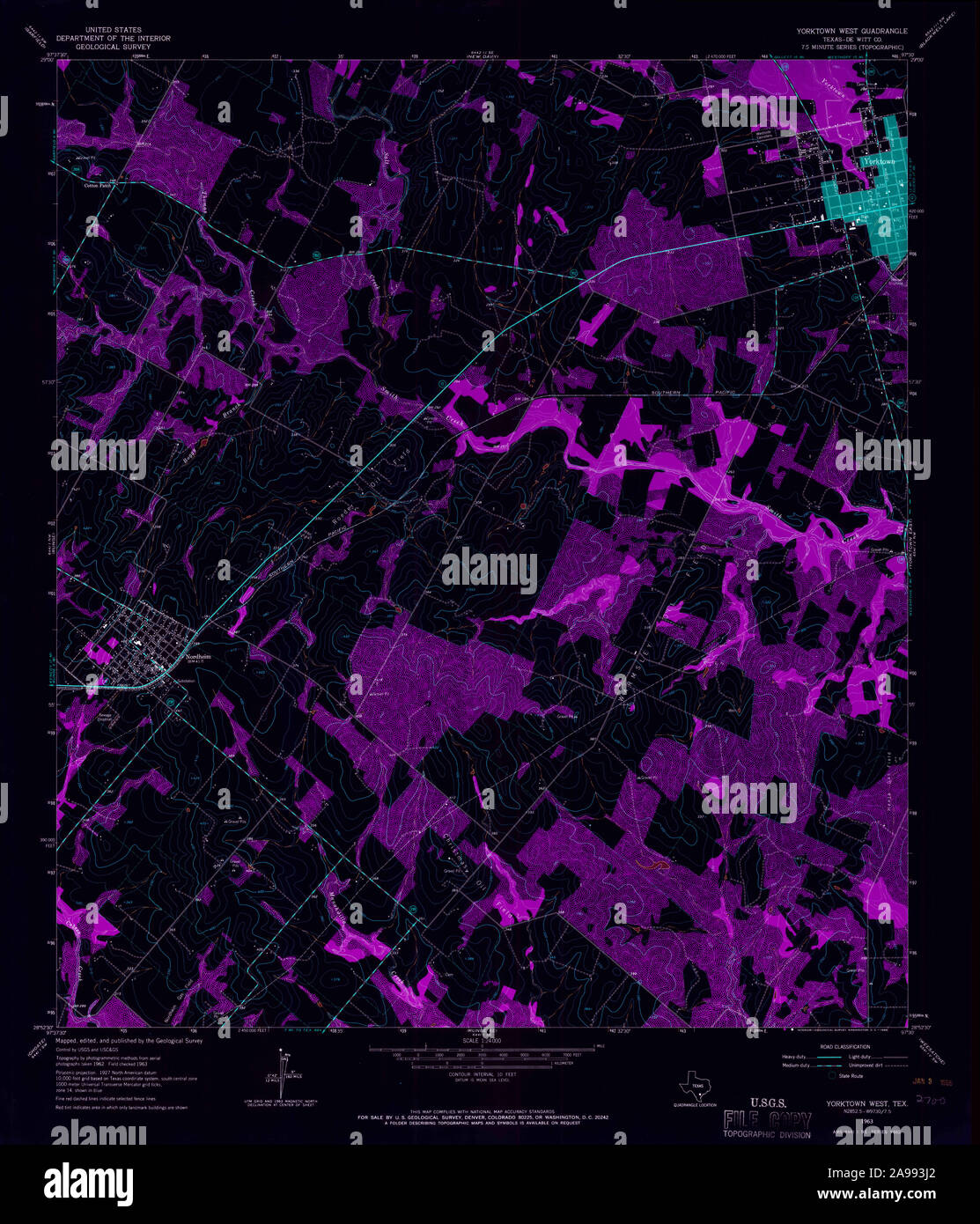 Map of yorktown texas hires stock photography and images Alamy