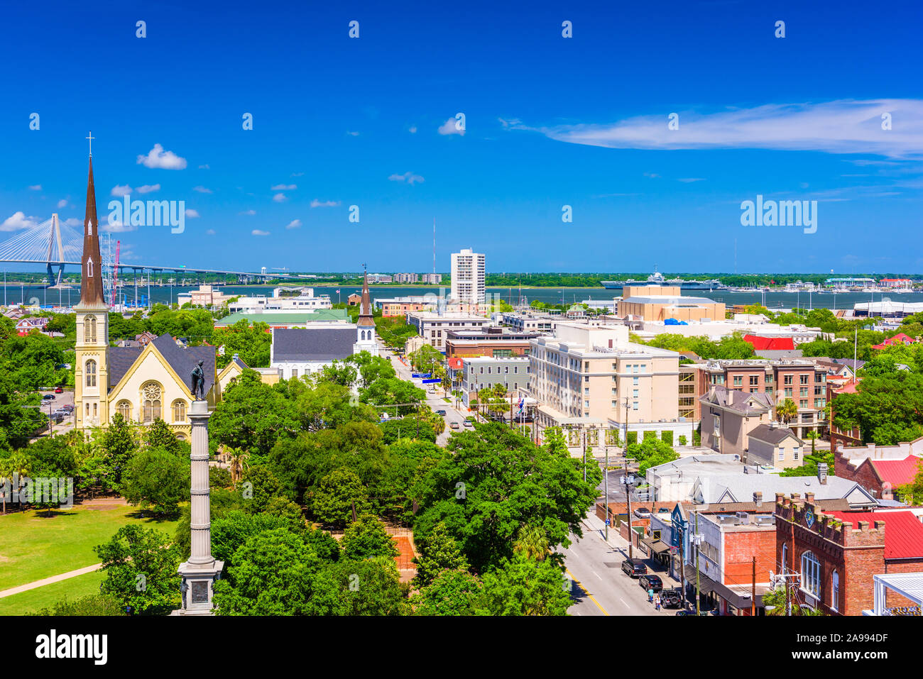 Aerial view charleston south carolina hires stock photography and