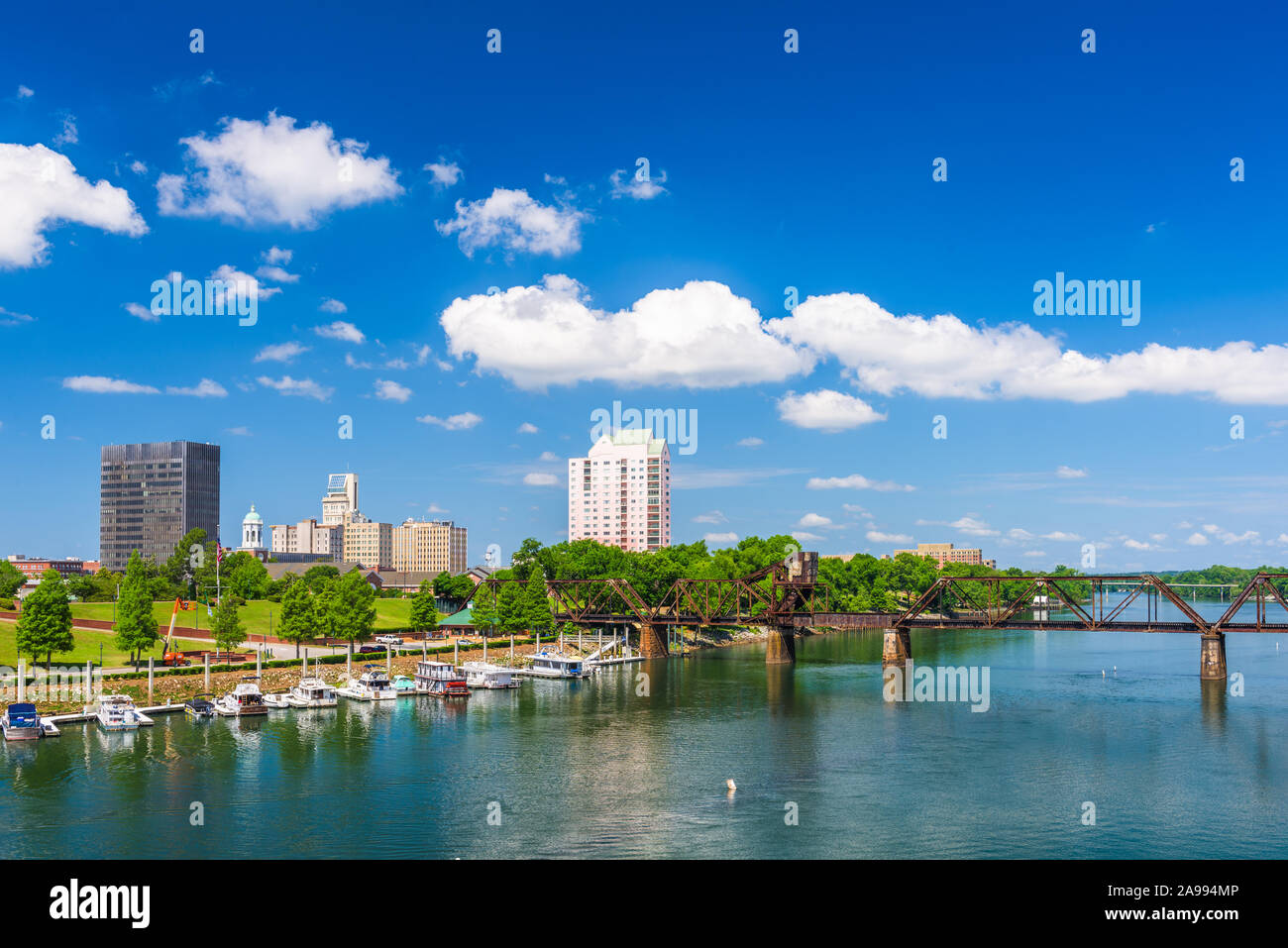 Augusta, USA downtown city skyline in the daytime Stock Photo
