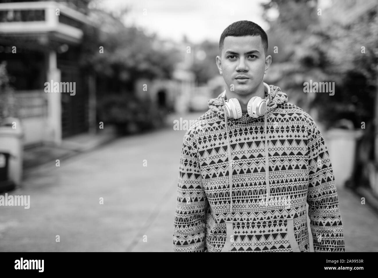 Mixed Race Thai Black and White Stock Photos & Images - Alamy