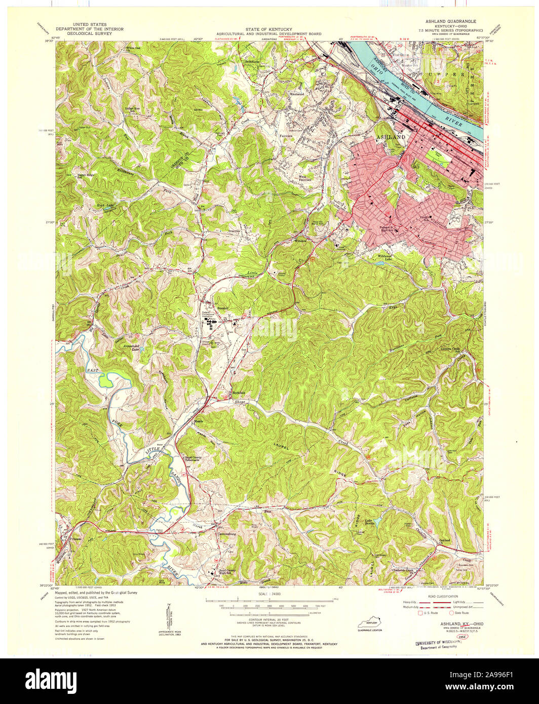 Ashland map Cut Out Stock Images & Pictures Alamy