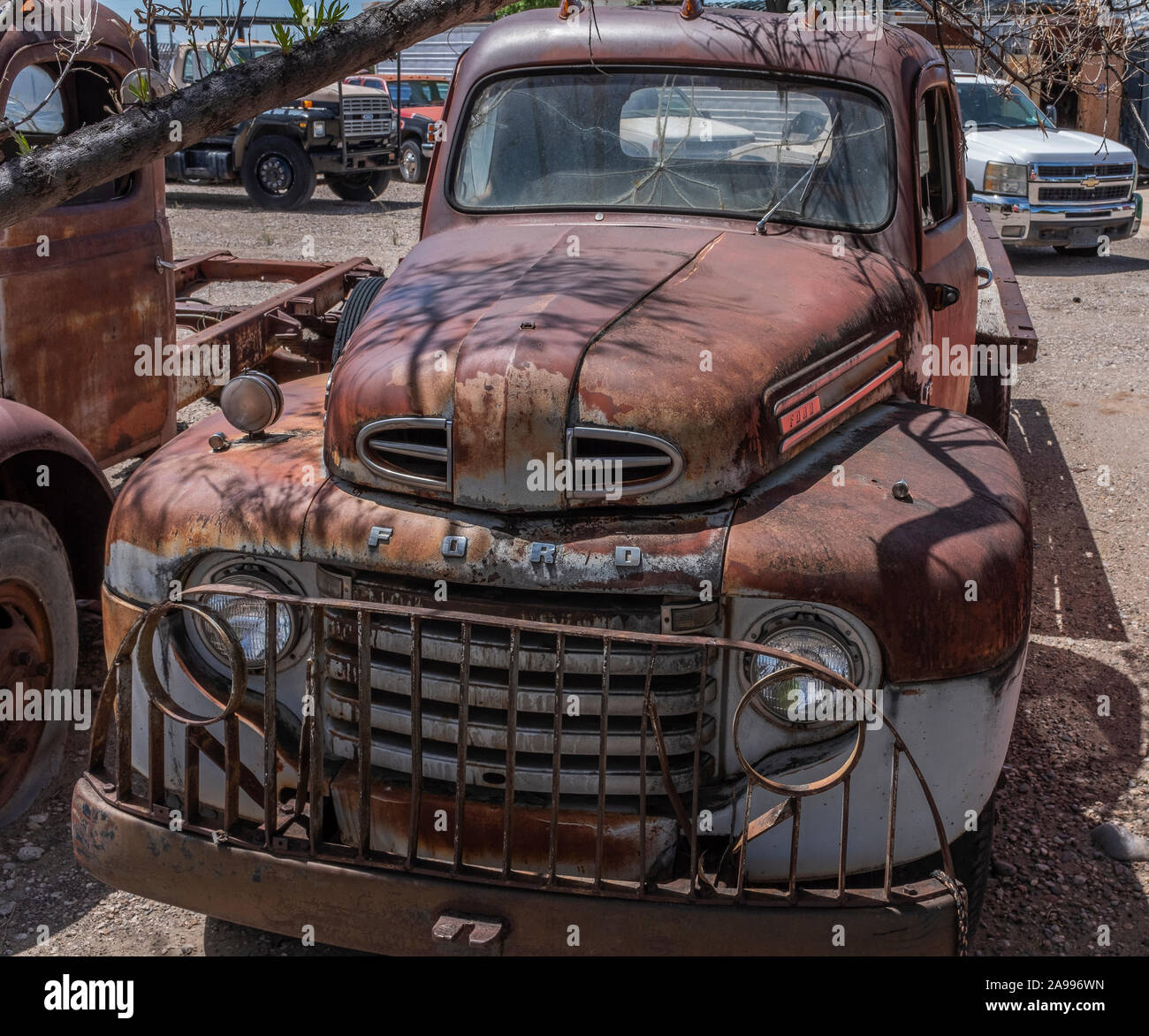 Broadway Truck Salvage, Albuquerque, New Mexico Stock Photo