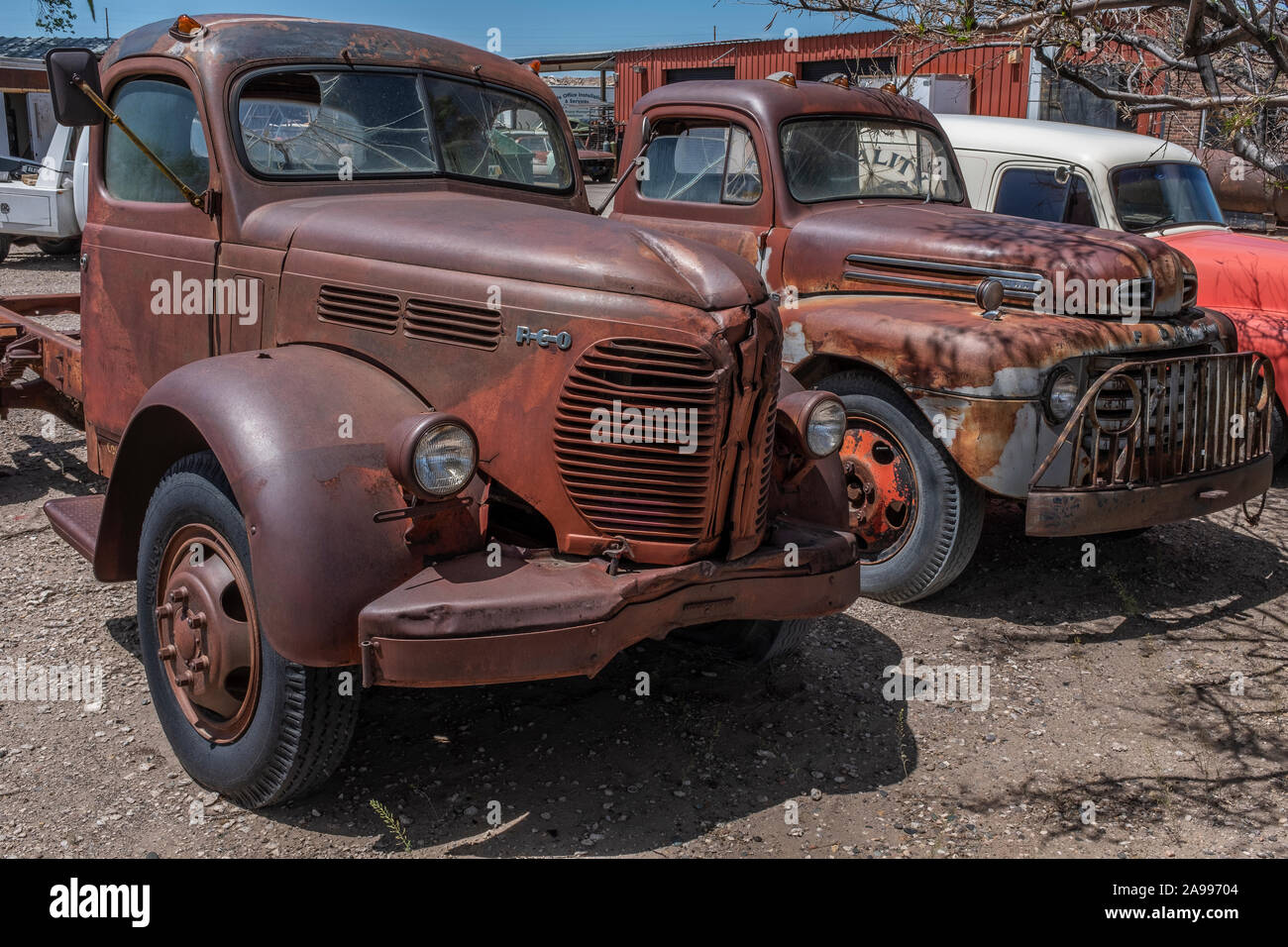 Broadway Truck Salvage, Albuquerque, New Mexico Stock Photo