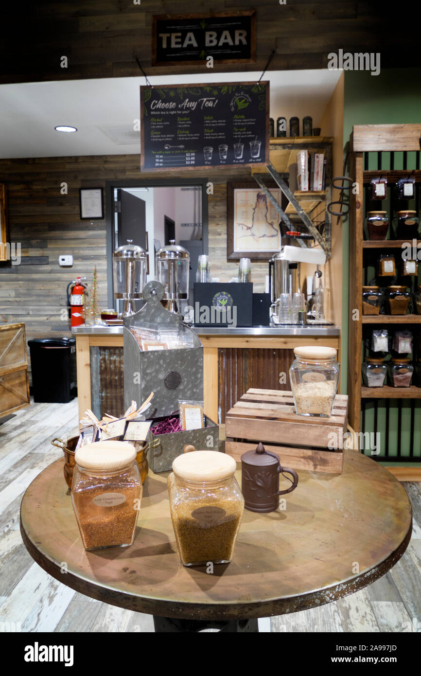 Tea Bar in the Tea & Spice Exchange at the OWA amusement park and