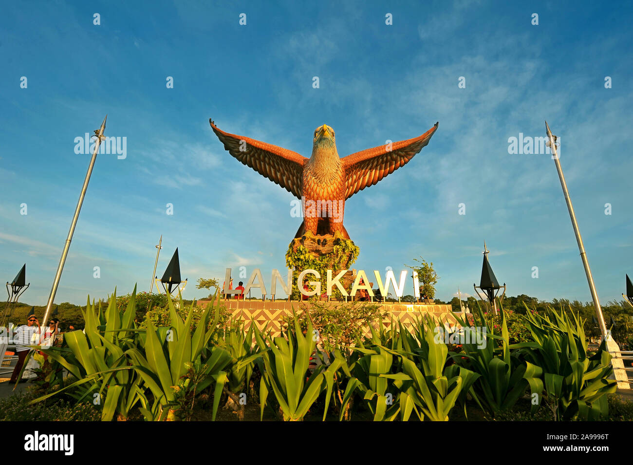 Eagle Square, (Dataran Lang), Langkawi, Malaysia. Stock Photo