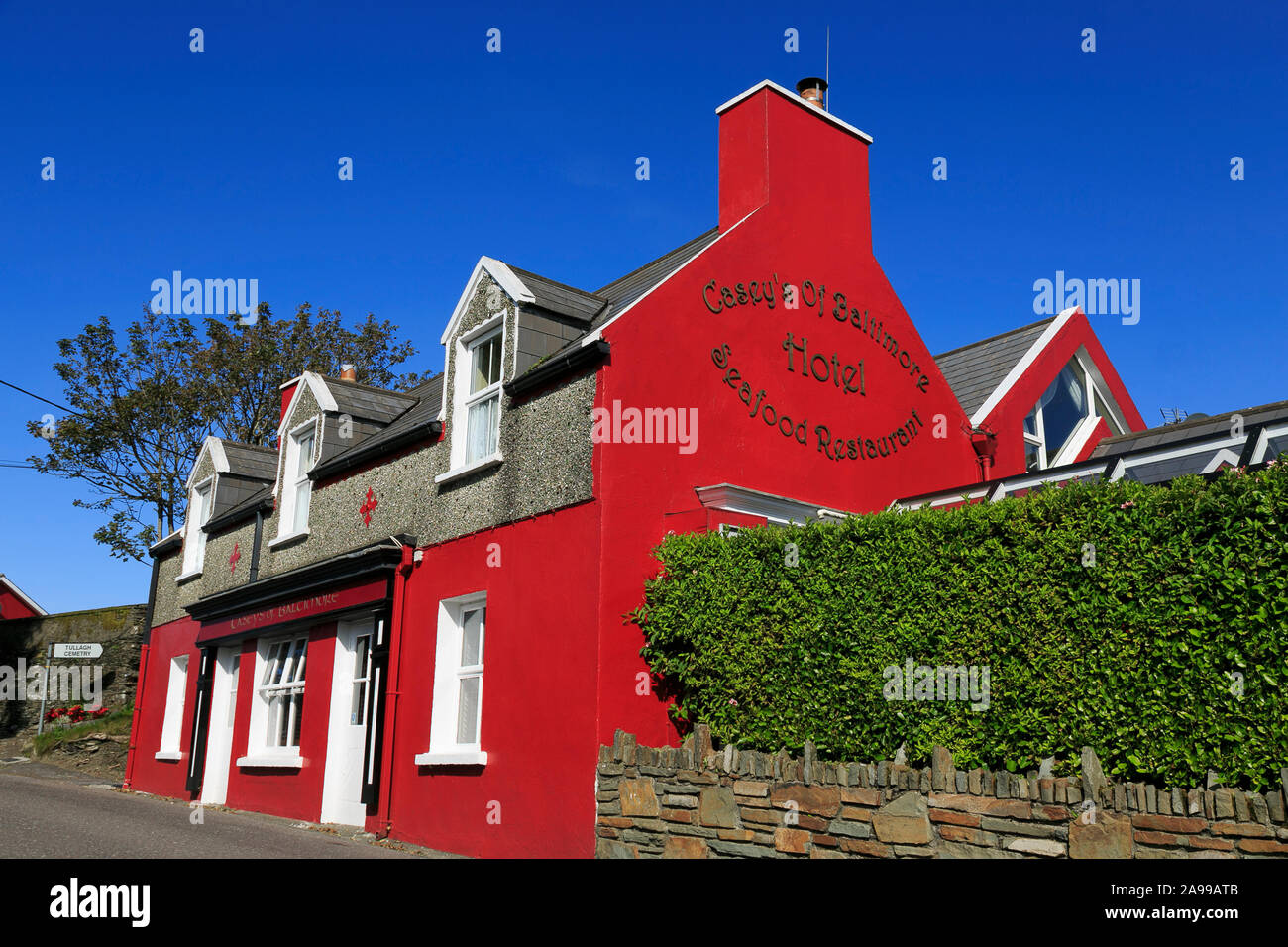 Casey's of Baltimore Hotel & Restaurant, Baltimore Village, County Cork, Ireland Stock Photo