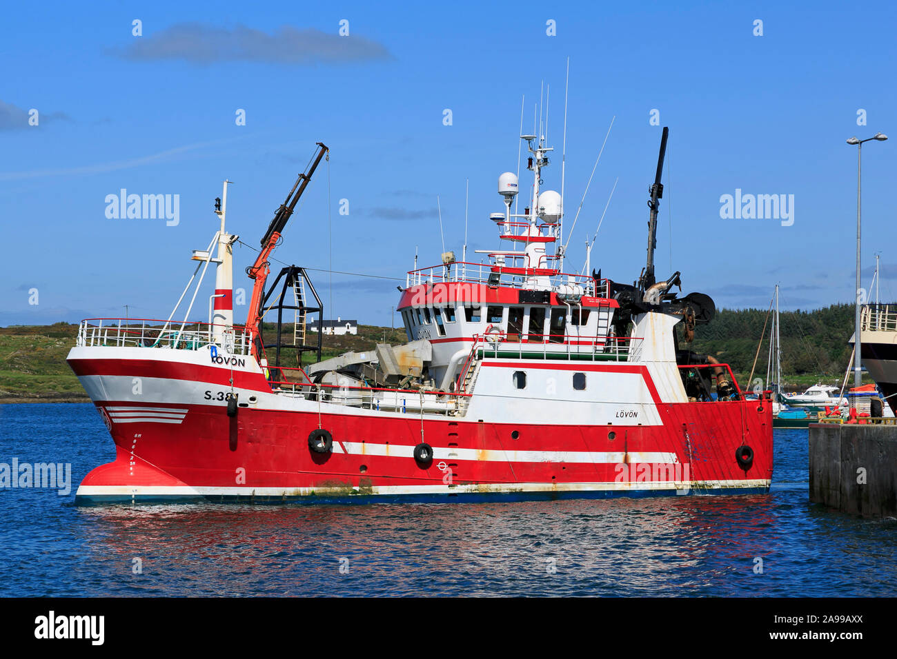 Fishing Trawler, Baltimore Village, County Cork, Ireland Stock Photo