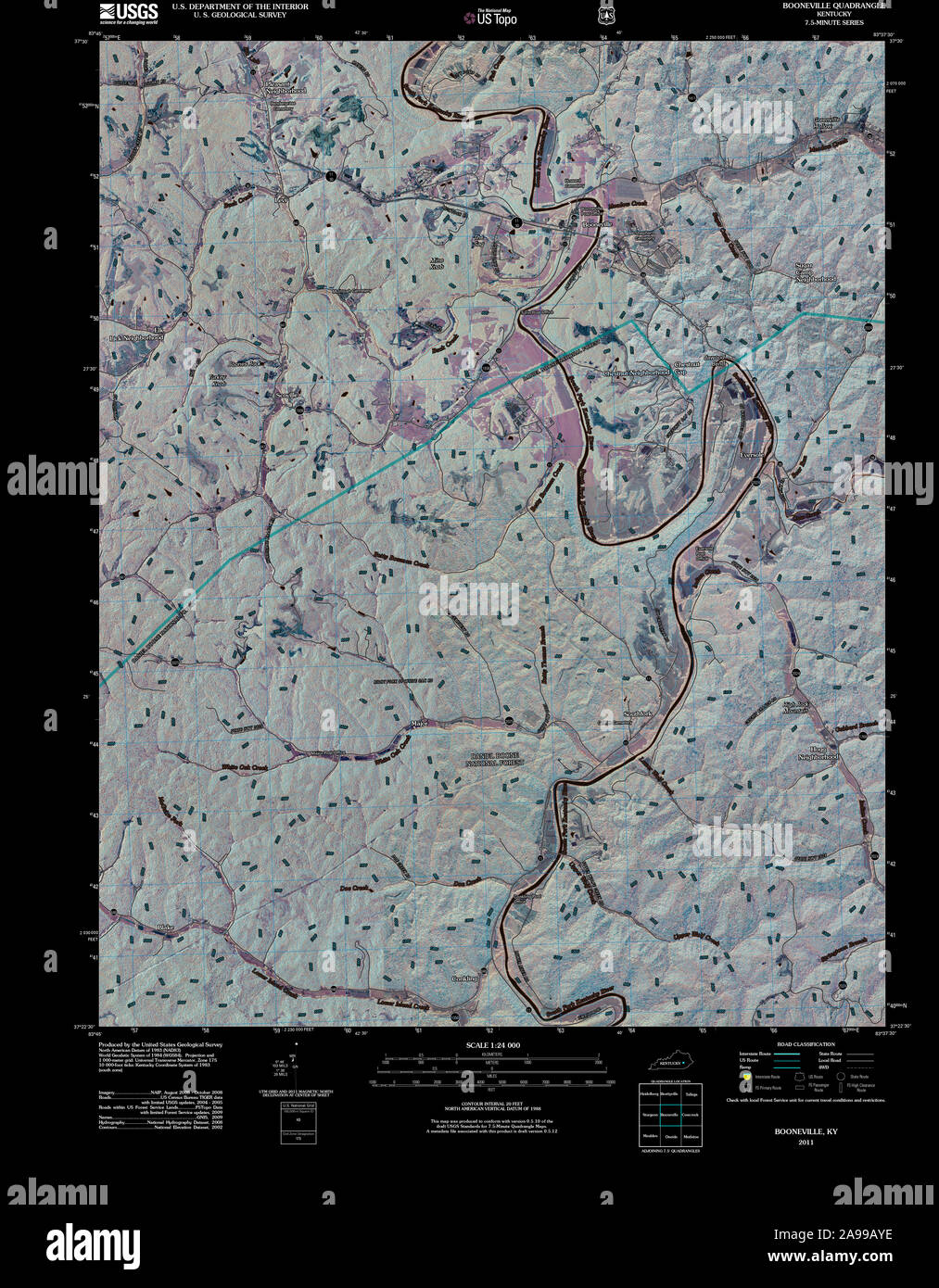 Booneville map hires stock photography and images Alamy