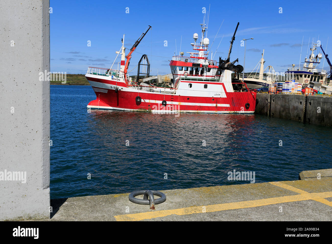 Fishing Trawler, Baltimore Village, County Cork, Ireland Stock Photo