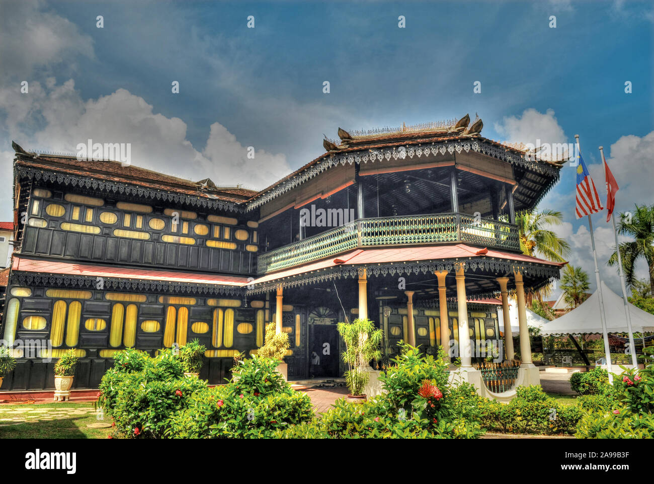 JAHAR PALACE, KOTA BHARU, KELANTAN, MALAYSIA. Stock Photo
