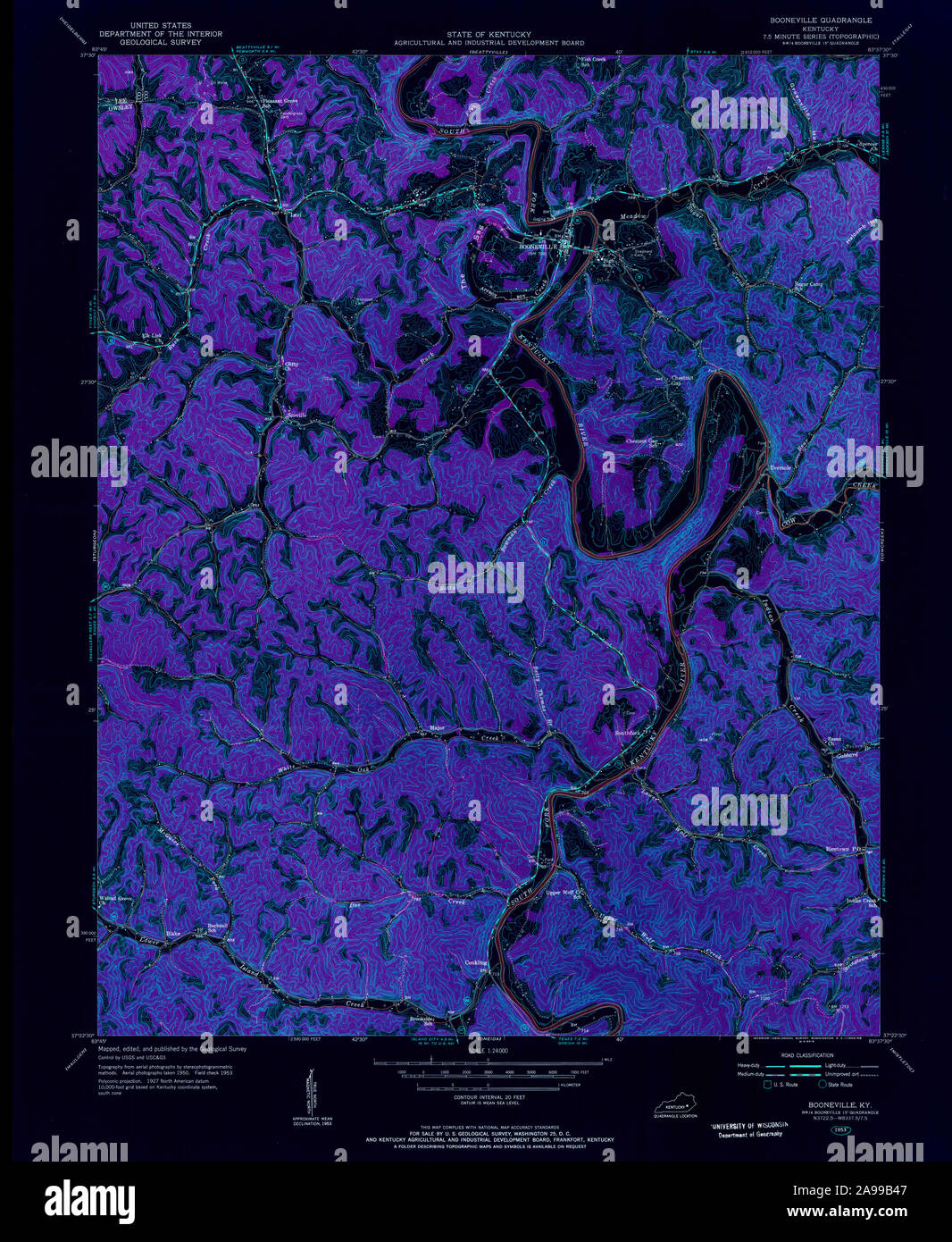 Booneville map hires stock photography and images Alamy