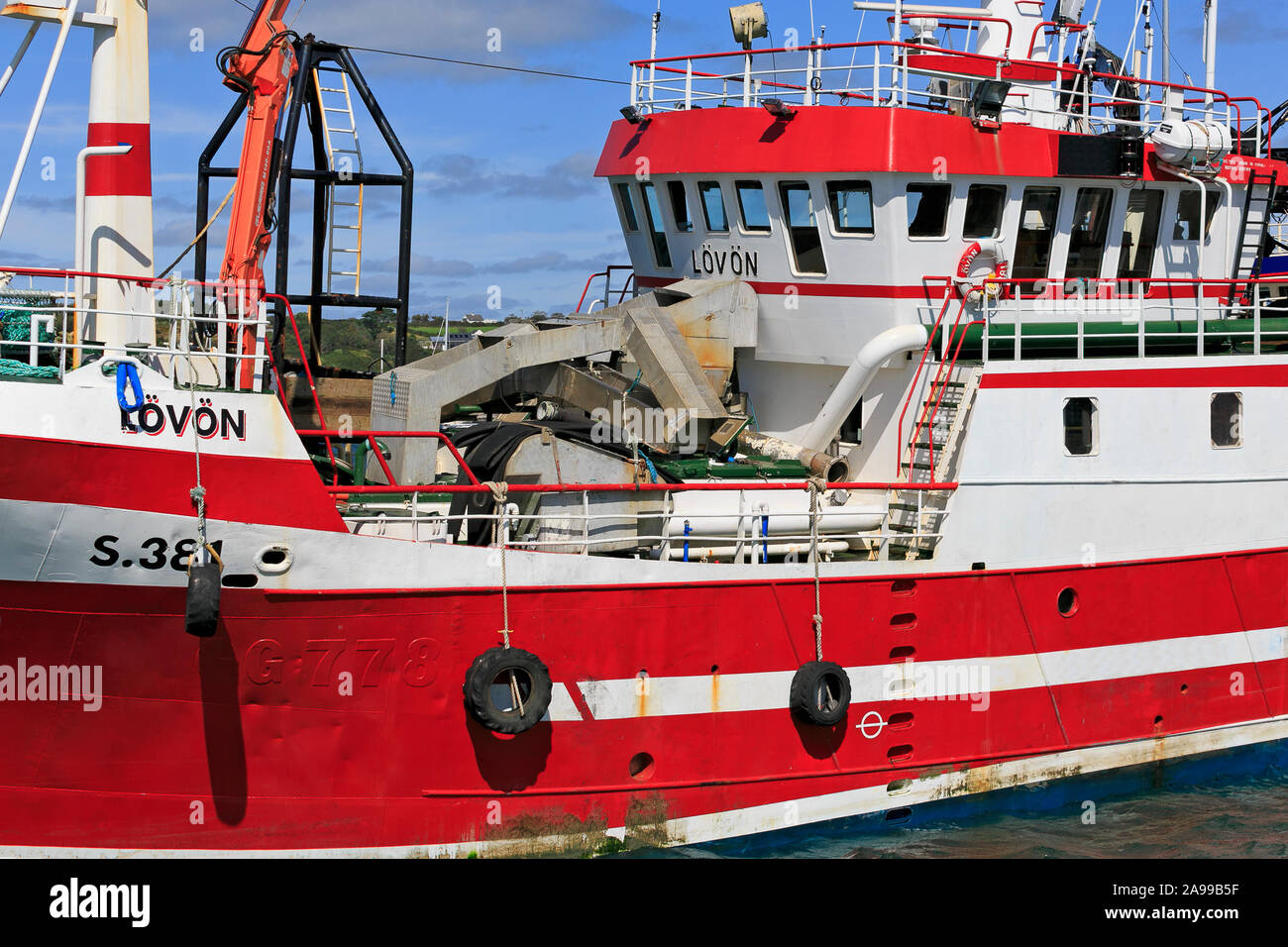 Fishing Trawler, Baltimore Village, County Cork, Ireland Stock Photo