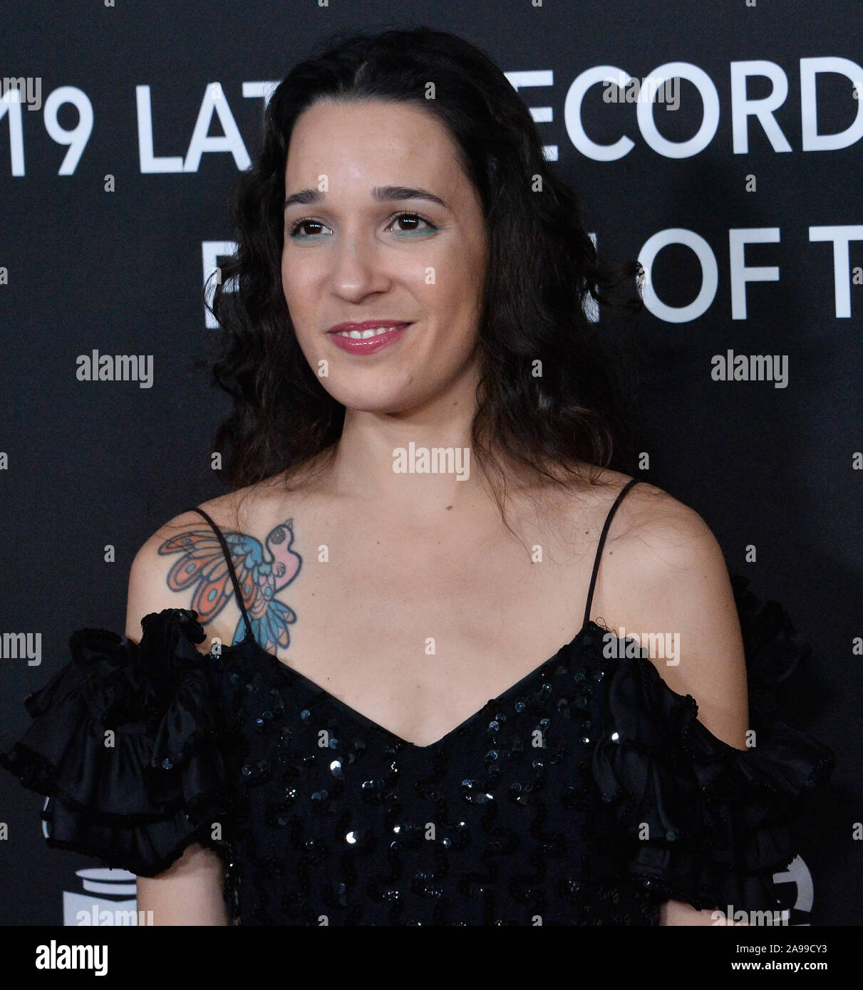 Las Vegas, United States. 13th Nov, 2019. Musician iLe arrives for the ...