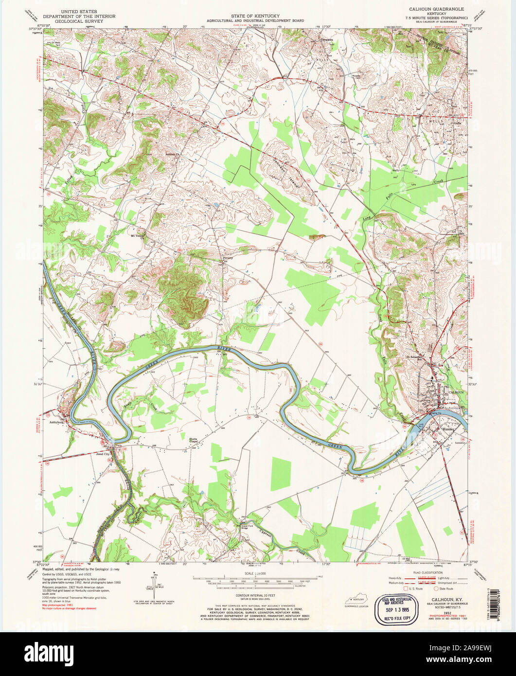 Map of calhoun kentucky hires stock photography and images Alamy