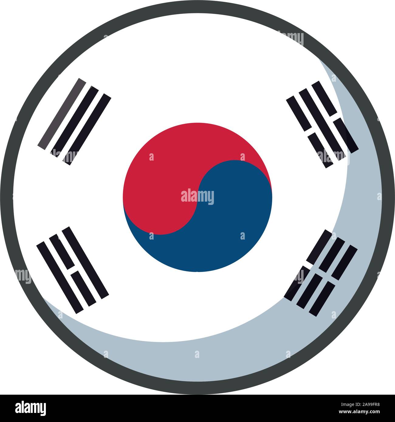 South korea flag design, country national state patriotism united world