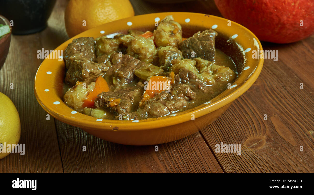 West African Beef, Plantain, and Okra Stew, Cameroonian national