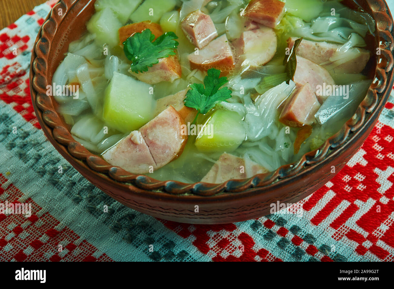 Kapustnyak zaporozhskij Ukrainian Cabbage soup Stock Photo Alamy