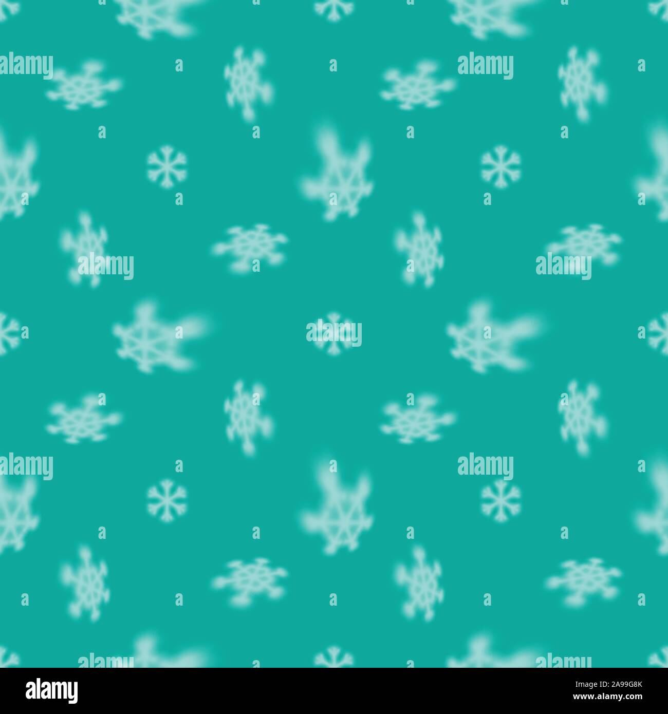 Christmas seamless snowflake pattern with blurred falling snow stars ...