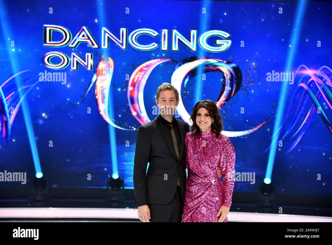 Cologne, Germany. 13th Nov, 2019. Presenters Daniel Boschmann and