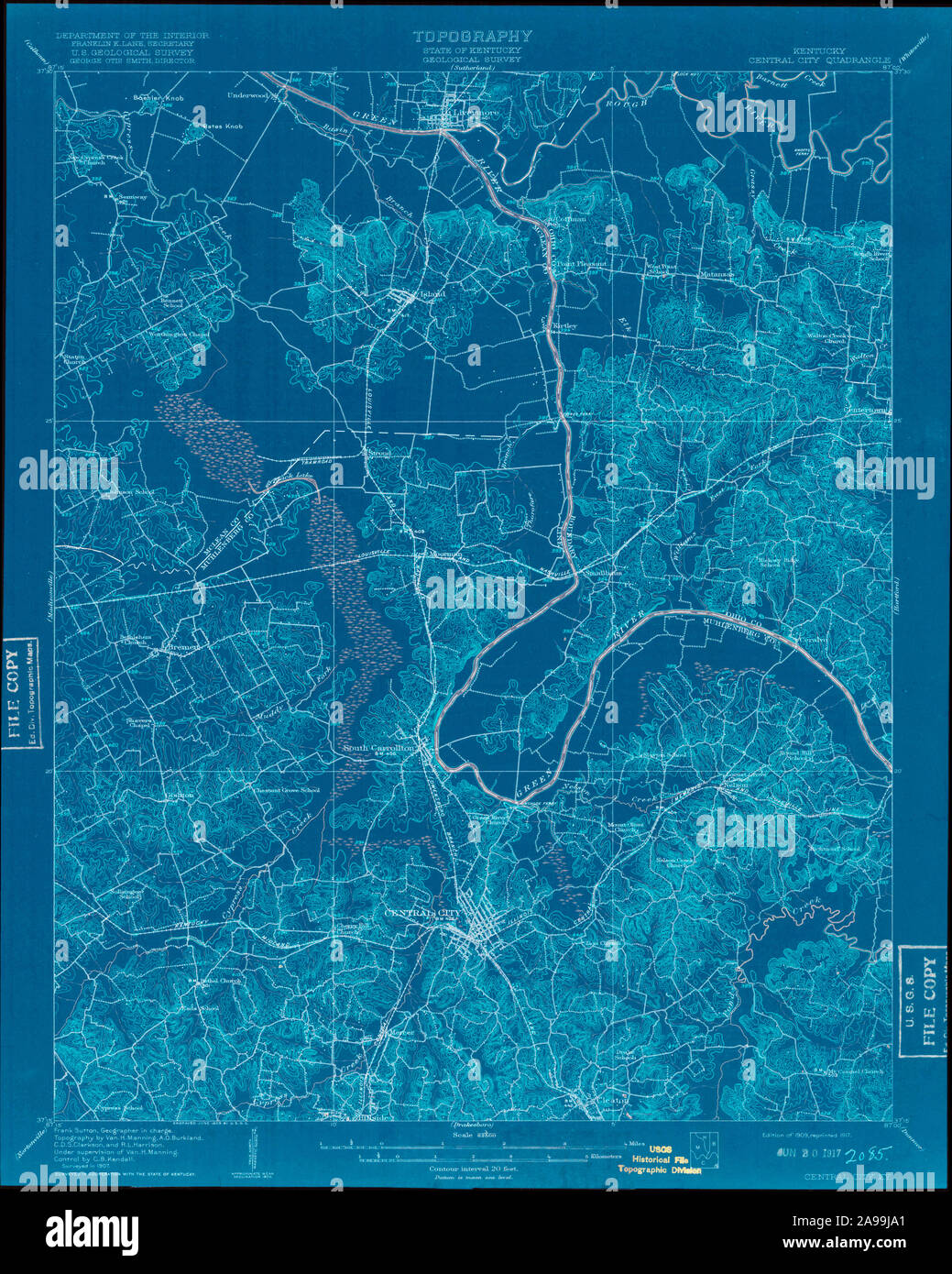 Central city kentucky map hires stock photography and images Alamy