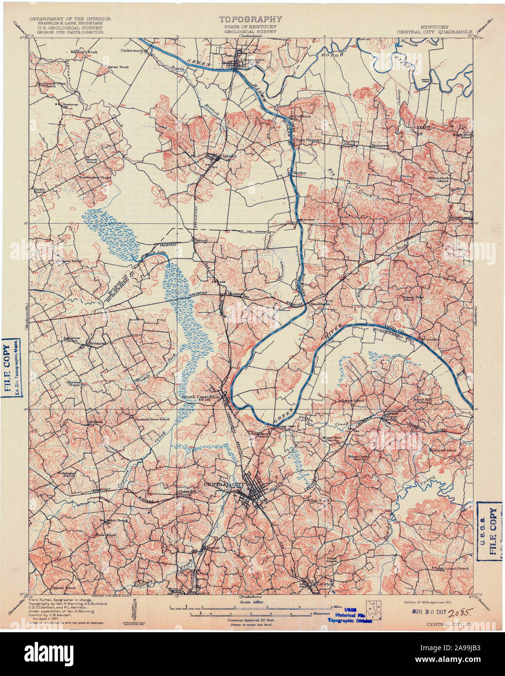 Central city kentucky map hires stock photography and images Alamy