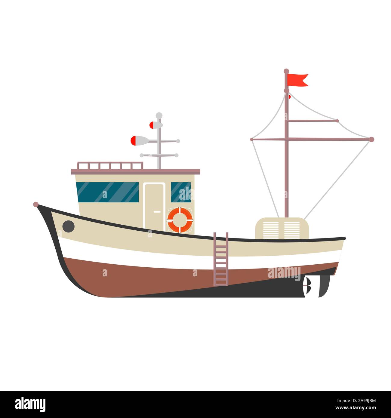 Fishing boat Cut Out Stock Images & Pictures - Alamy