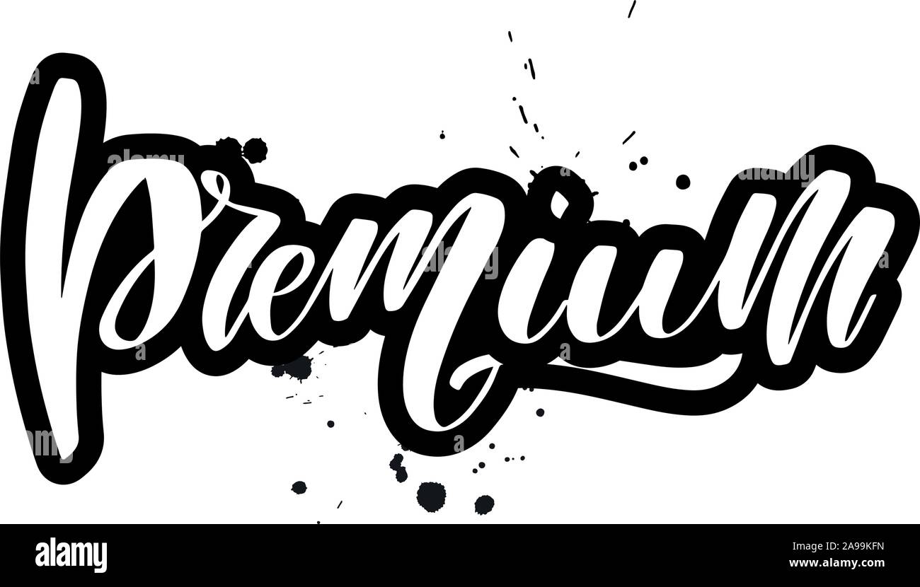 Vector calligraphy illustration isolated on white background Stock ...