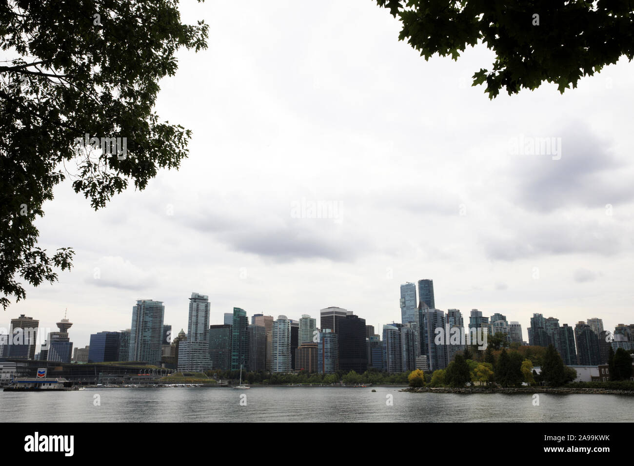 Vancouver view from Stanley Park, Vancouver, America Stock Photo - Alamy