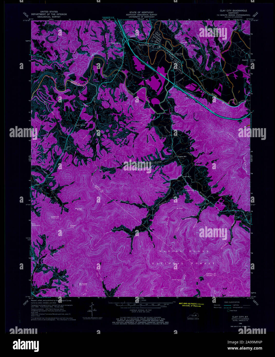 Clay Kentucky Map High Resolution Stock Photography and Images Alamy