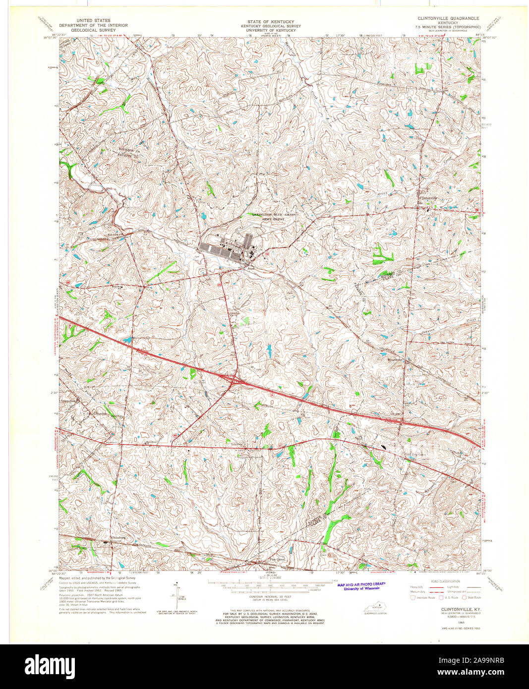 Clintonville map Cut Out Stock Images & Pictures Alamy