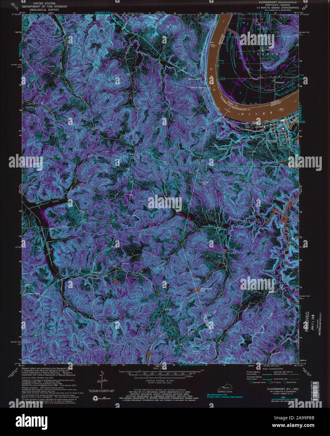 Cloverport map hires stock photography and images Alamy
