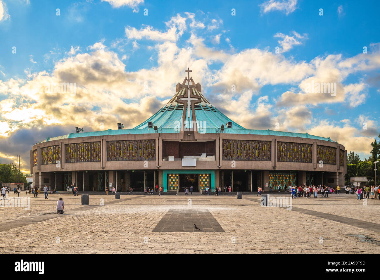 Basilica of Our Lady of Guadalupe, mexico city Stock Photo