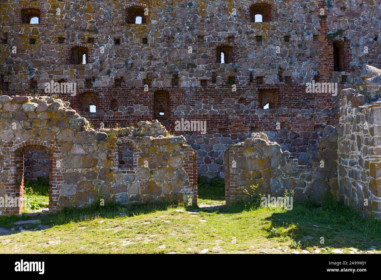 Hammershus, Burgruine, Bornholm, Daenemark Stock Photo Alamy