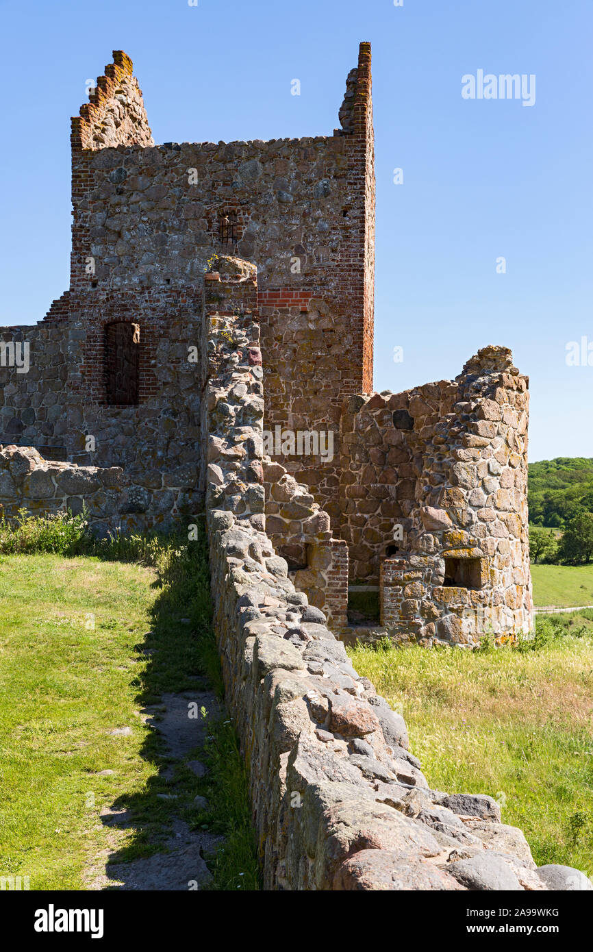 Hammershus, Burgruine, Bornholm, Daenemark Stock Photo Alamy