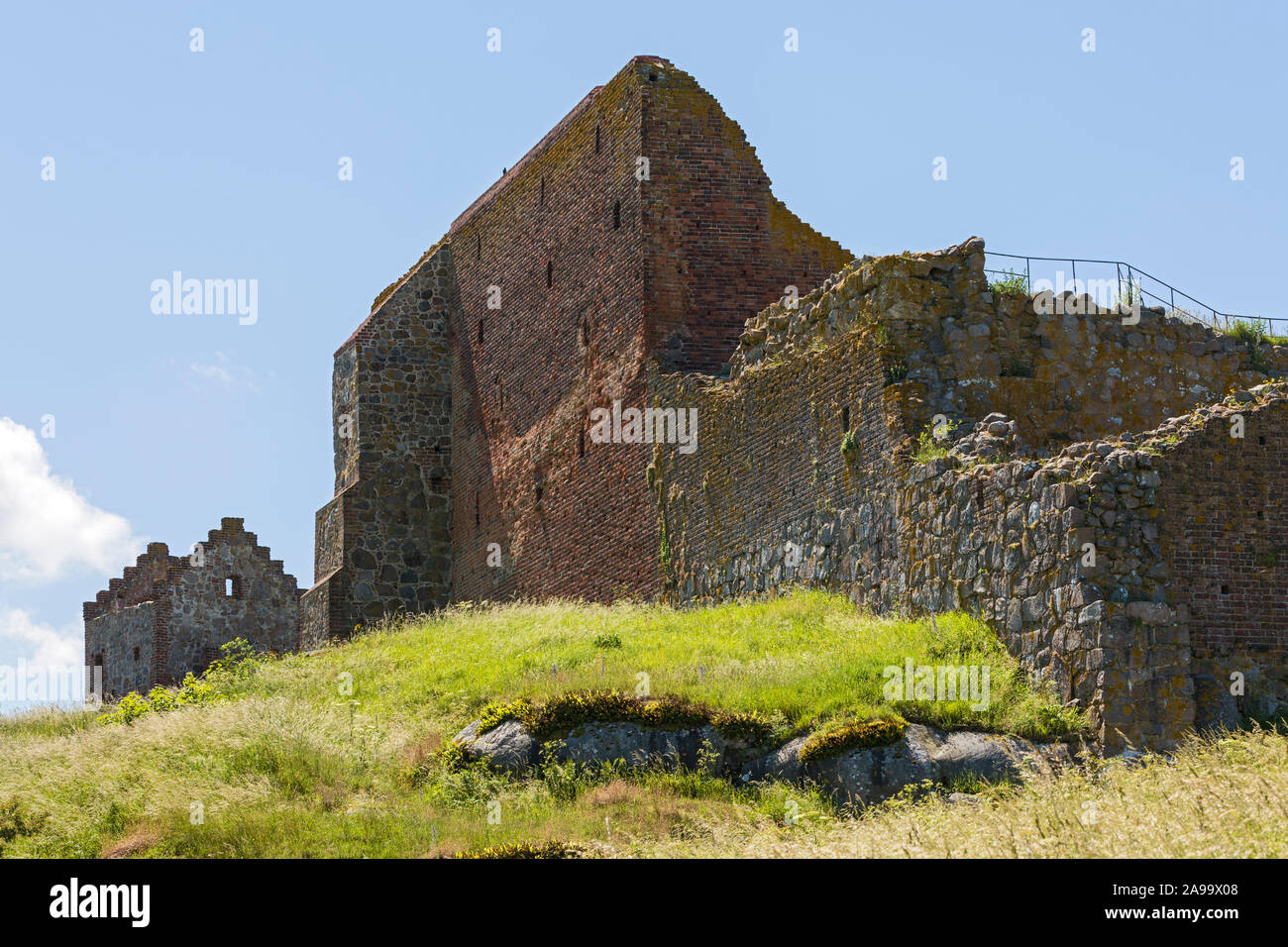Hammershus, Burgruine, Bornholm, Daenemark Stock Photo Alamy
