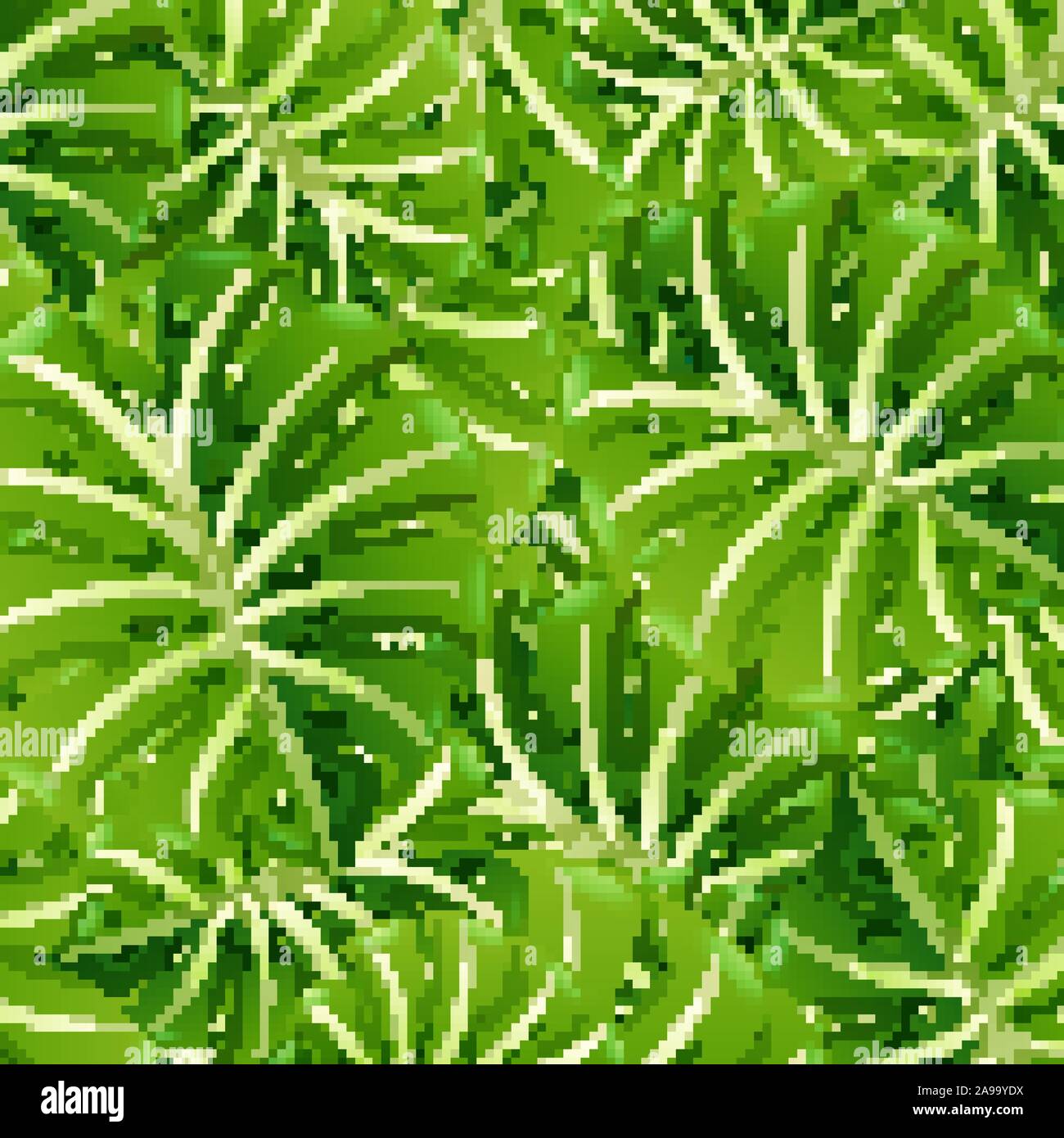 Background template with green leaves illustration Stock Vector Image ...