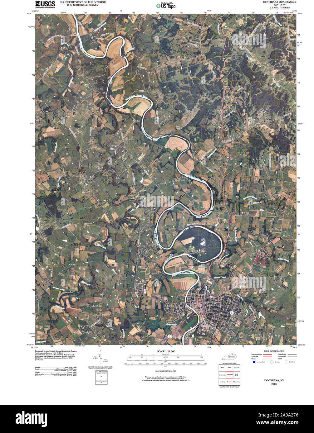 Map of cynthiana hires stock photography and images Alamy