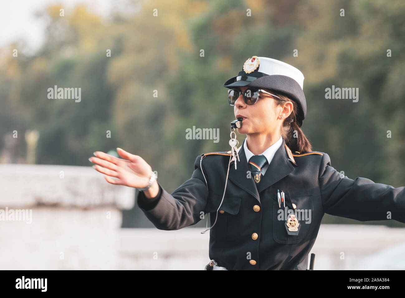 Police woman policewoman italy hi-res stock photography and images - Alamy