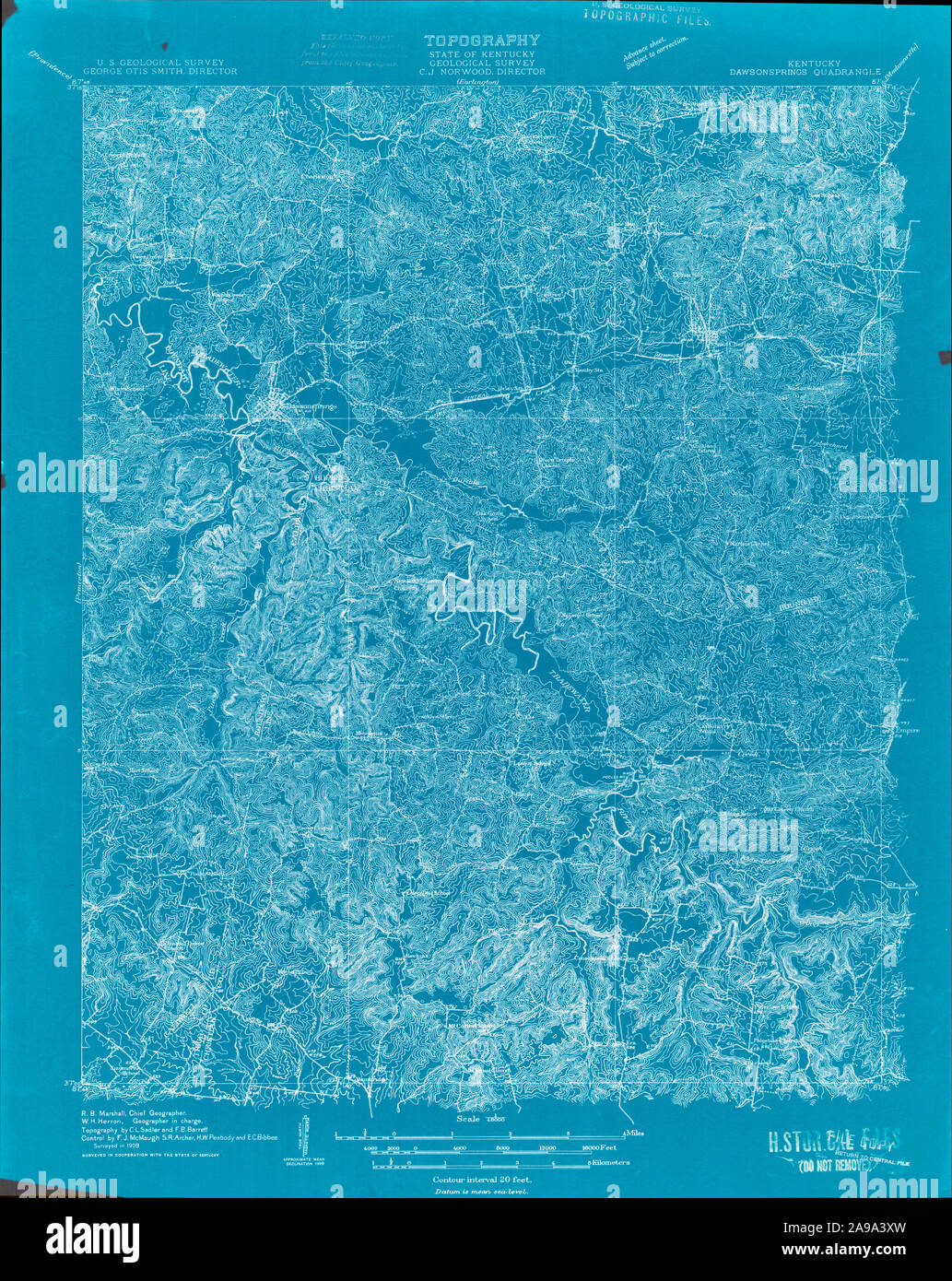 Map of dawson springs hires stock photography and images Alamy