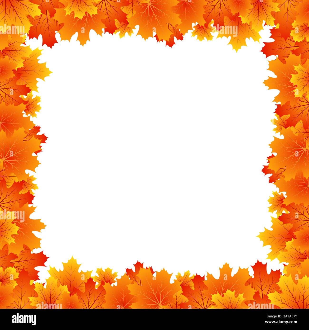 Autumn background with leaves. Autumn season background. Vector illustration Stock Vector Image ...