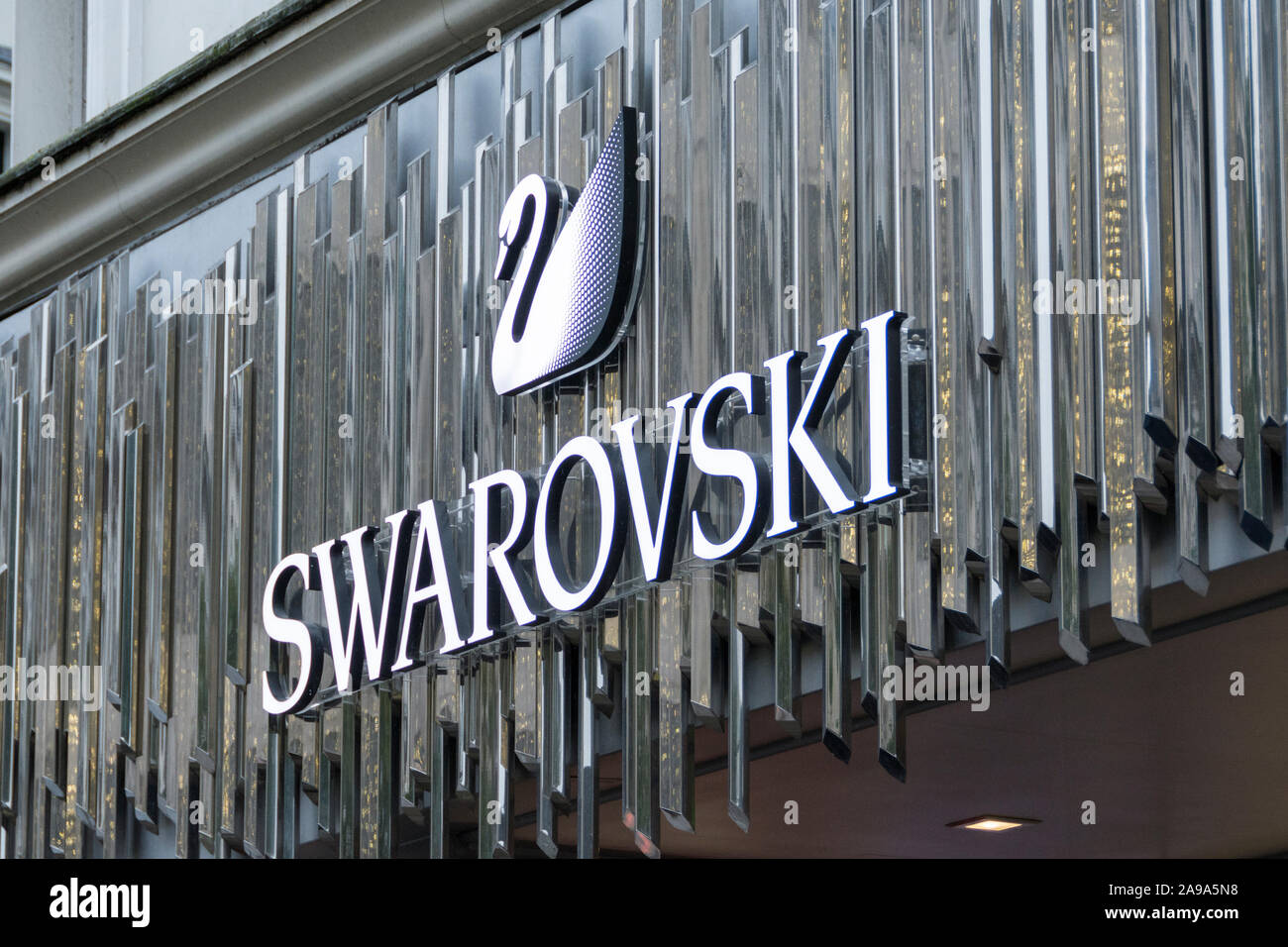 Swarovski store on Oxford Street, London, UK Stock Photo - Alamy