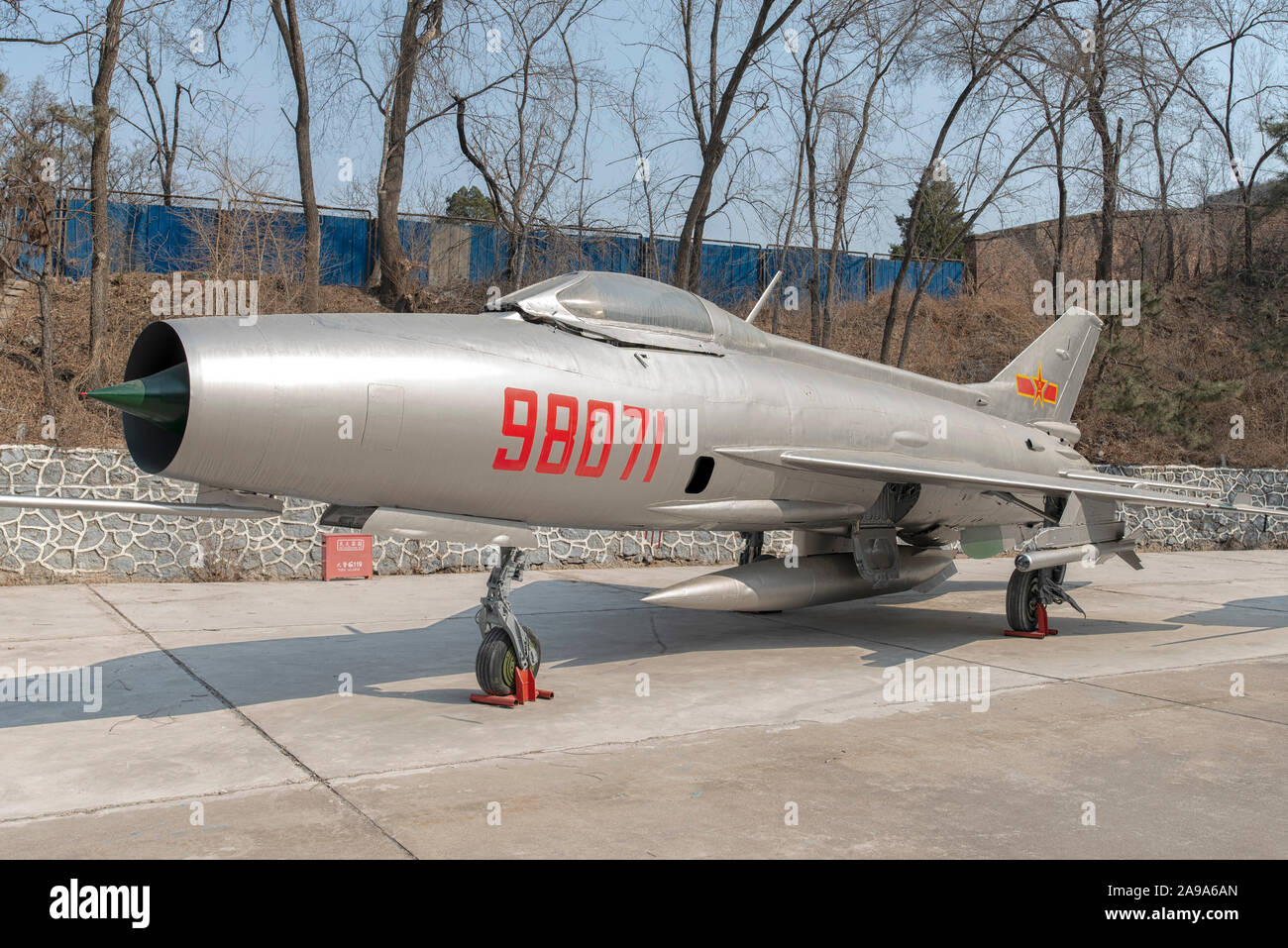 MiG-21 at Aviation Museum in Beijing, China Stock Photo