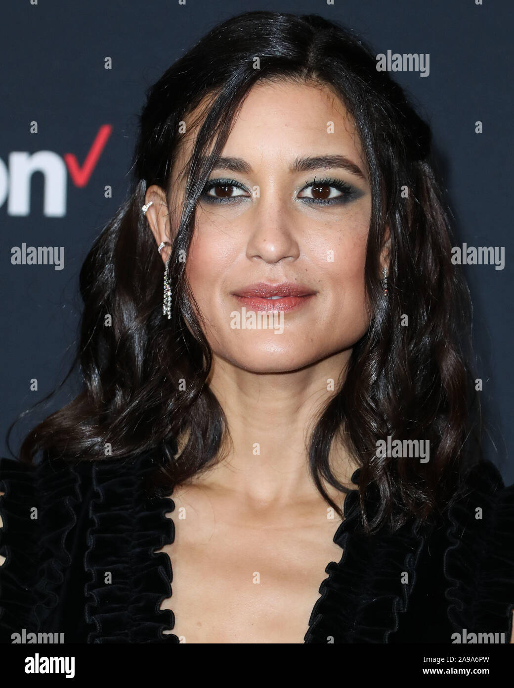Hollywood Los Angeles California Usa November 13 Actress Julia Jones Arrives At The Los Angeles Premiere Of Disney S The Mandalorian Held At The El Capitan Theatre On November 13 2019 In