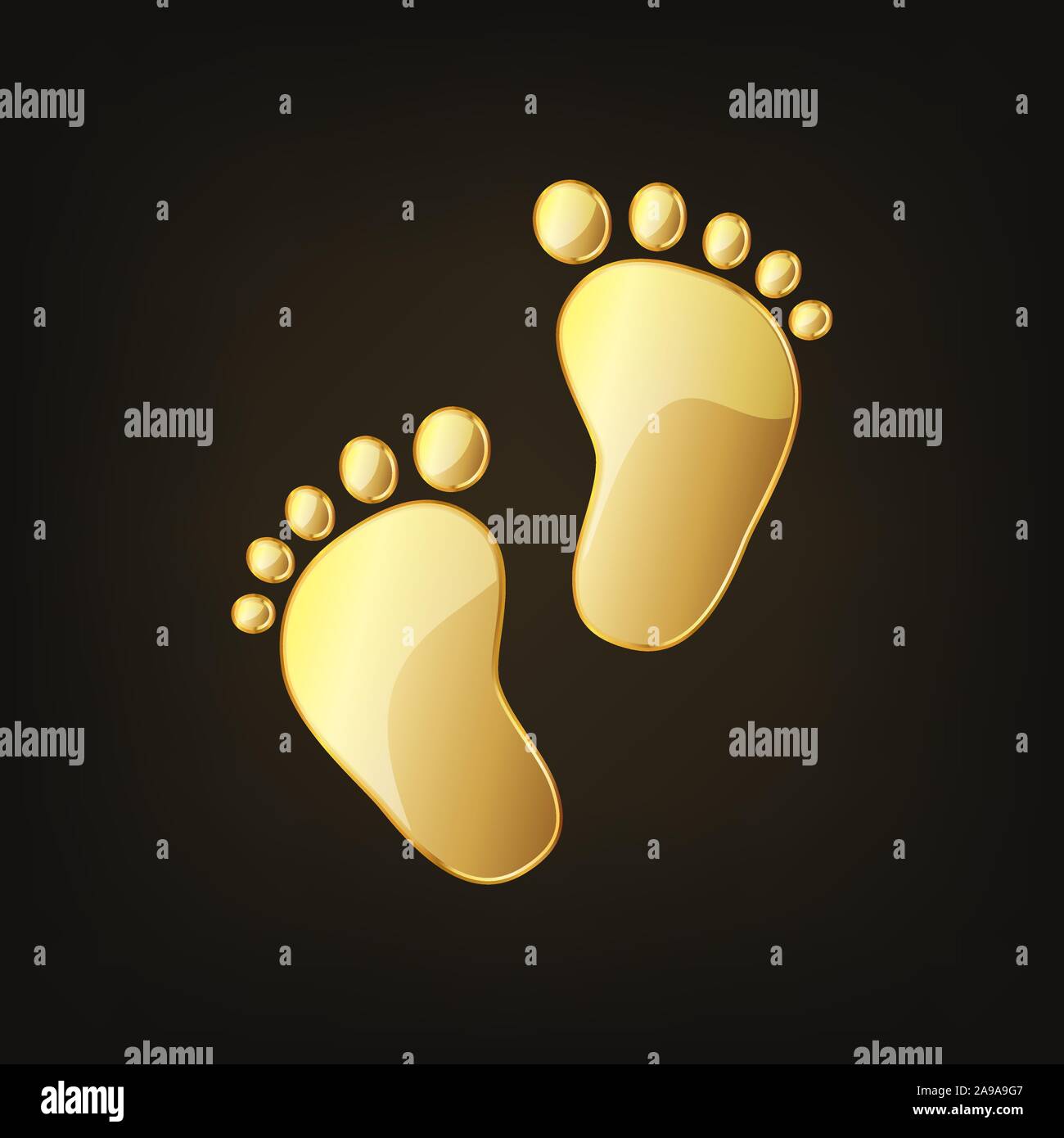 Golden toes Stock Vector Images Alamy