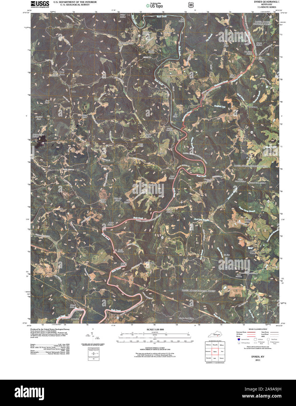 Historical map of kentucky Cut Out Stock Images & Pictures - Alamy