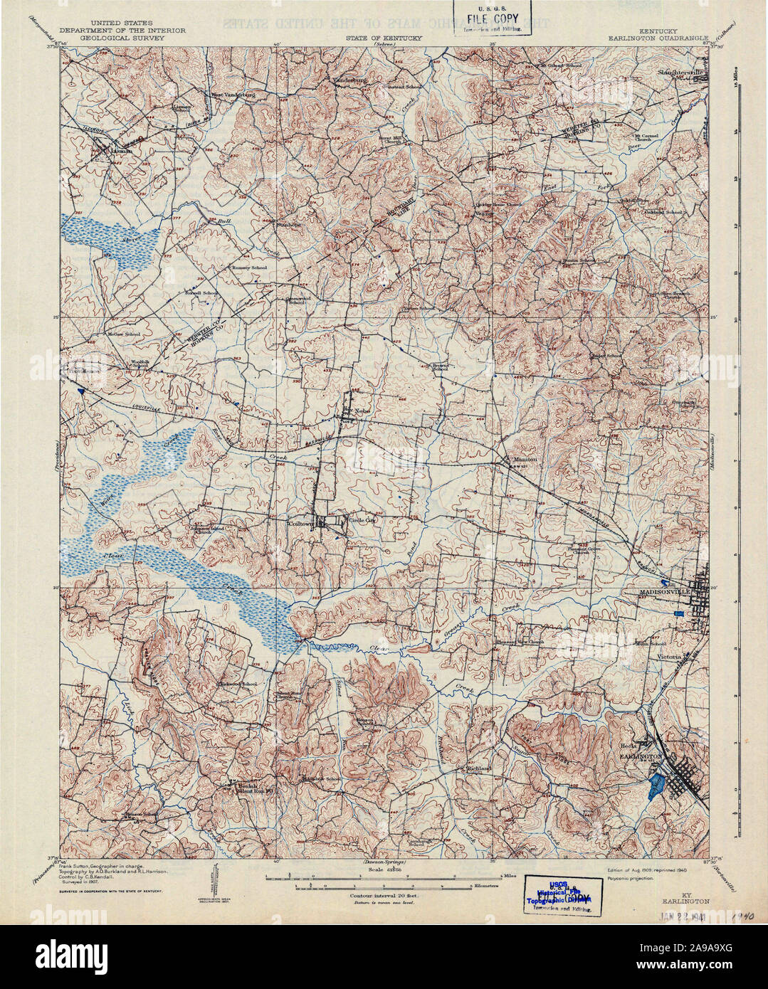 Earlington kentucky map hires stock photography and images Alamy