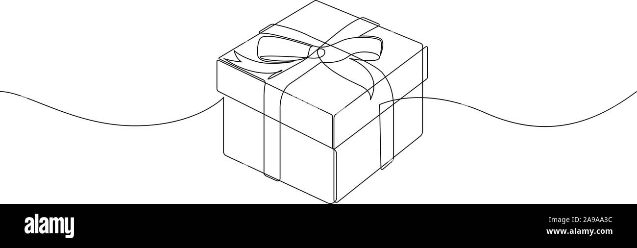 Give Gifts Line Art, Gift Drawing, Gifts Drawing, Gifts Sketch PNG and  Vector with Transparent Background for Free Download
