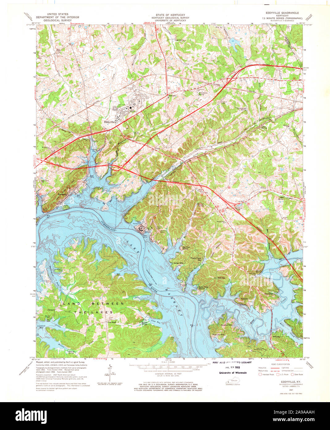 Eddyville kentucky map hires stock photography and images Alamy