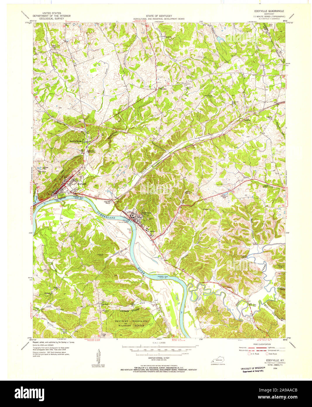 Map of eddyville hires stock photography and images Alamy